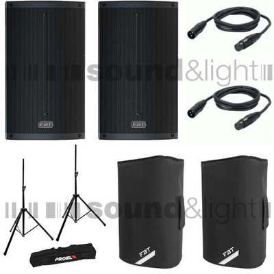 X - Lite 115A + Cover + Stativi + 2 Cavi XLR 5mt