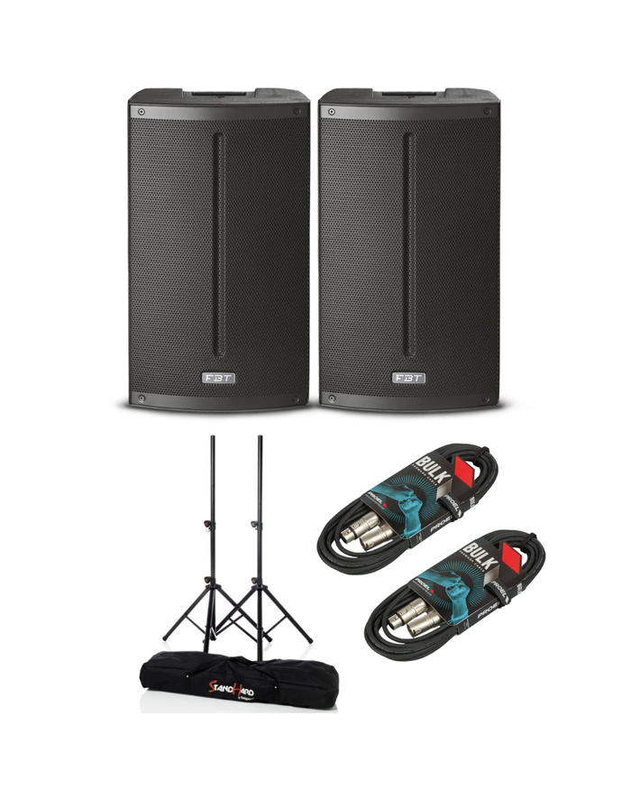 Kit Bundle 2 FBT X-Lite 112A + Stativi + Coppia di cavi Xlr 5mt
