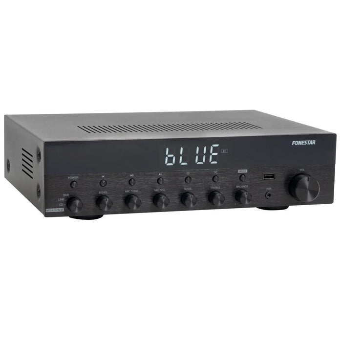 AS-6060 Amplificatore Stereo 60W+60W Bluetooth MP3 USB e Radio FM