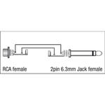 XGA06 - RCA/F to Jack/M mono